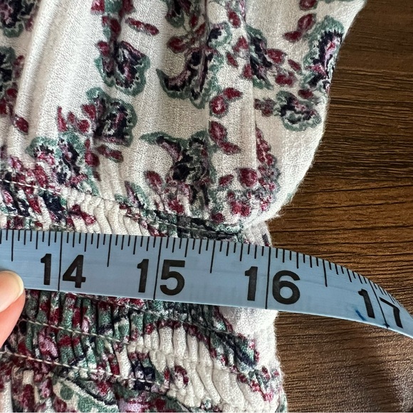 Lucky Brand Paisley Maxi Dress Women’s XL Boho Tie Waist Short Sleeve - Picture 9 of 14